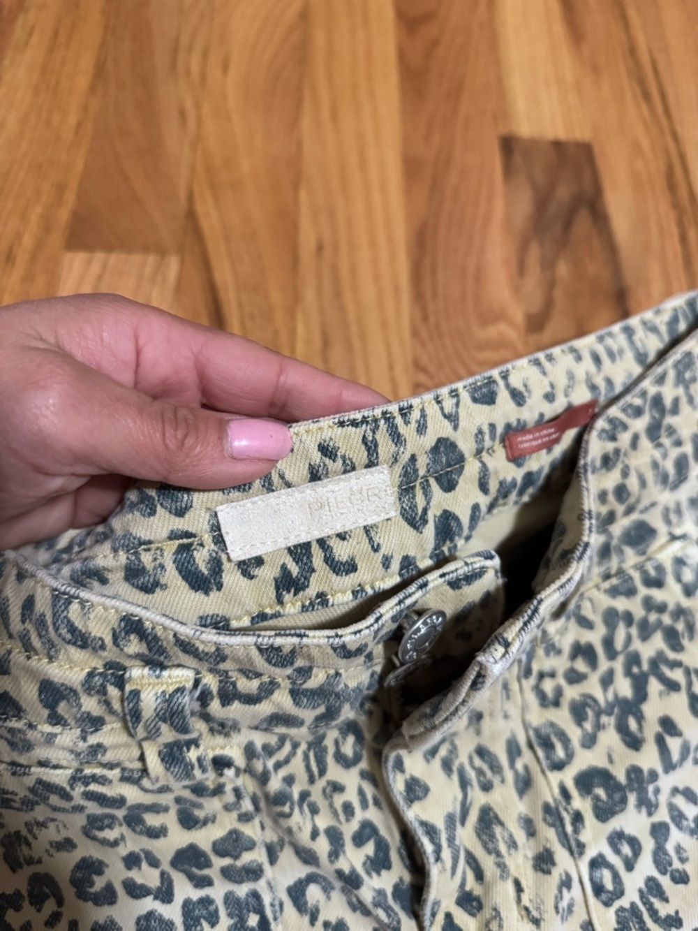 Anthropologie Pilcro leopard print jeans in the wanderer - Picture 2 of 6